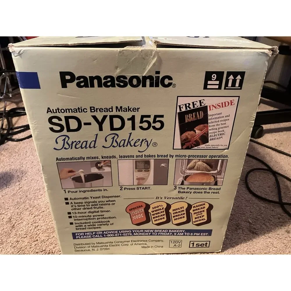 Panasonic SDYD155 Automatic Bread Maker Machine (NEW OPEN BOX)
